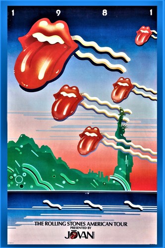 Rolling stones concert - rolling, poster